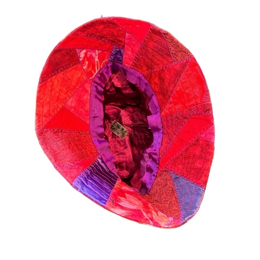 Homemade Quilted Patchwork Bohemian Festival Bucket Hat Size Small - Picture 5 of 13
